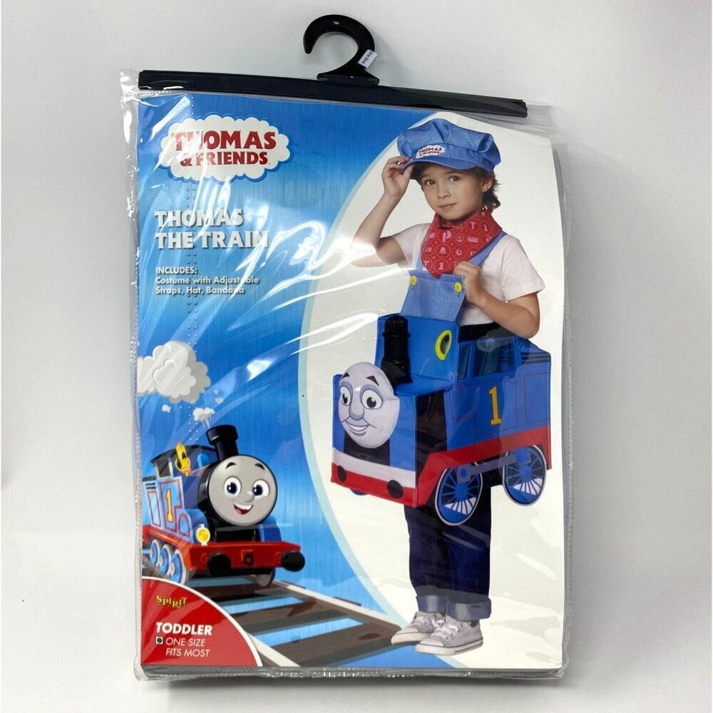 Spirit Halloween Thomas & Friends Toddler Ride-Along Thomas Train Costume OS - Picture 2 of 7